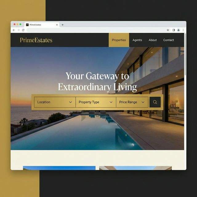 PrimeEstates Real Estate Website